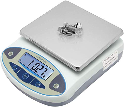 CGOLDENWALL High Precision Lab Analytical Electronic Balance Digital Precision Scale Laboratory Precision Weighing Electronic Scales Balance Jewelry Scales Gold Balance Kitchen Scales (5000g, 0.01g)