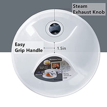 Load image into Gallery viewer, Microwave Splatter Cover, Microwave Cover for Food, Large Microwave Plate Cover Guard Lid with Steam Vents Keeps Microwave Oven Clean, 11.5 Inch BPA Free &amp; Dishwasher Safe-Grey
