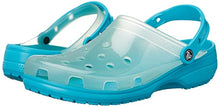 Load image into Gallery viewer, Crocs Unisex Men's and Women's Classic Translucent Clog, Digital Aqua, 12 US
