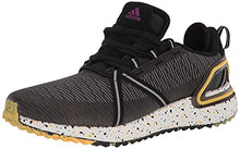 Load image into Gallery viewer, adidas Men's Solarthon Primegreen Spikeless Golf Shoes, Core Black/Purple/Solar Gold, 13
