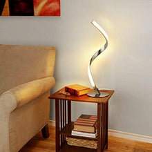 Load image into Gallery viewer, Albrillo Spiral Design LED Table Lamp - Dimmable Desk Lamp Touch Button, Warm White 3000K Bedside Lamps of Stainless Steel, 1.5m Cable, 5W 450LM Nightstand Lamps, for Bedroom, Office, Living Room
