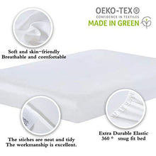 Load image into Gallery viewer, Bed Sheet Set Queen Size Sheets 4 Pieces, 600 Thread Count 100% Supima Cotton Sheets, Soft &amp; Silk Sateen Weave, Fits Mattress Up to 18" ,Deep Pocket, Breathable &amp; Fade Resistant
