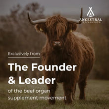 Load image into Gallery viewer, Ancestral Supplements Starter Pack, Grass Fed Beef Liver Capsules, Organ Capsules, Bone and Marrow Capsules, Non-GMO
