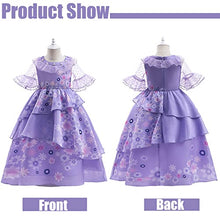 Load image into Gallery viewer, ToBunm Isabela Costume for Girls Encant Dress Outfit Cosplay Princess Tutu Dress Up for Halloween (Size 140 (7-8Years))
