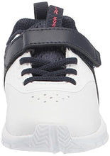 Load image into Gallery viewer, Reebok Boy's Rush Runner 4.0 Running Shoe, White/Vector Navy/Vector Red, 6 Toddler
