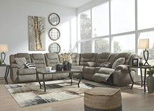 Load image into Gallery viewer, Signature Design by Ashley McCade Contemporary Manual Pull Tab Dual-Sided Reclining Sofa, Gray
