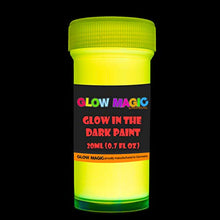 Load image into Gallery viewer, Glow in The Dark Acrylic Paint Set - Self-Luminous Phosphorescent Glowing Neon Paints for Halloween

