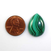 Load image into Gallery viewer, AAA Quality Malachite Cabs Pear Shape 22x16mm Approximately 21 Carat Loose Gemstone (12471)
