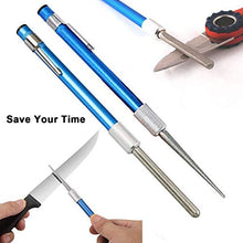 Load image into Gallery viewer, Retractable Knife Sharpener - 1 PC, Floor Portable Diamond Grit Steel Knife Sharpening Stone Rod Pen Shape Knife Blade Sharpener Stick for Kitchen Knife and Outdoor Fish Hook (#1)
