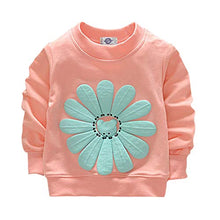 Load image into Gallery viewer, Toddler Baby Girls Sunflower Clothes Set Long Sleeve Top and Pants 2pcs Outfits Fall Clothes (Age(2T), Pink)
