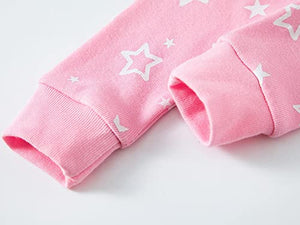 Babyroom Girls Matching Doll&toddler 4 Piece Cotton Pajamas Toddler Unicorn Sleepwear size 7 Pink