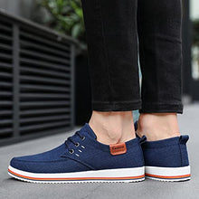 Load image into Gallery viewer, Men's Canvas Shoes-RQWEIN Korean Fashion Casual Shoes Sports Shoes Outdoor Sneakers Daily Shoes Casual Board Shoes Blue
