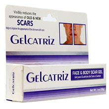 Load image into Gallery viewer, Gelcatriz Scar Treatment Gel | Scar Removal Gel for Diminishing the Visible Appearance of Acne Scars, Surgery Scars, Stretch Marks, Cuts &amp; Scrapes, and more; 1 Ounce Tube
