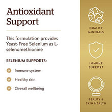 Load image into Gallery viewer, Solgar Yeast-Free Selenium 200 mcg, 250 Tablets - Supports Antioxidant &amp; Immune System Health - Non-GMO, Vegan, Gluten Free, Dairy Free, Kosher - 250 Servings, Unflavored, Standard Packaging
