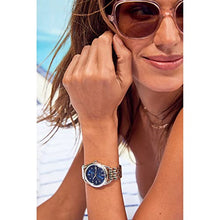 Load image into Gallery viewer, Citizen Women&#39;s Eco-Drive Dress Classic Watch in Stainless Steel, Blue Dial (Model: FE7090-55L)
