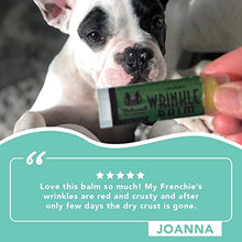 Load image into Gallery viewer, Natural Dog Company Wrinkle Balm (0.15-oz Trial Stick) | Healing &amp; Soothing Balm | All-Natural &amp; Organic | Vegan &amp; Veterinarian-Approved | for Face Wrinkles and Skin Folds | Ideal for Bulldogs &amp; Pugs
