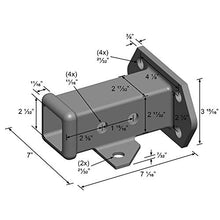 Load image into Gallery viewer, Quick Products QP-HS5839 Bolt-On Receiver Tube - 2&quot;, Black
