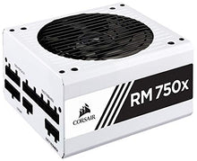 Load image into Gallery viewer, Corsair RMX White Series (2018), RM750x, 750 Watt, 80+ Gold Certified, Fully Modular Power Supply - White
