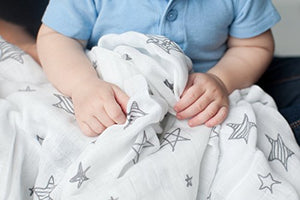 Muslin Swaddle Blankets, 3 Pack Large 47x47in Baby Blanket, Wanderer