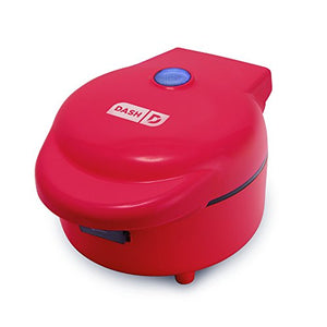 DASH Waffle Bowl Maker: The Waffle Maker Machine for Individual Waffle Bowls, Belgian Waffles, Taco Bowls, Chicken & Waffles, other Sweet or Savory Treats - Red