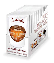 Load image into Gallery viewer, Justin's Chocolate Hazelnut &amp; Almond Butter Squeeze Pack, Organic Cocoa, Gluten-free, Responsibly Sourced, Packaging May Vary, (1.15oz each) (Pack of 10)
