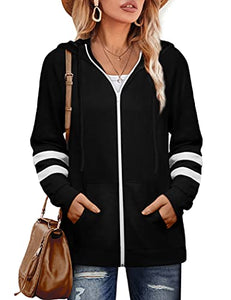 Zip Up Hoodie Women Lightweight Sweatshirs with Pockets