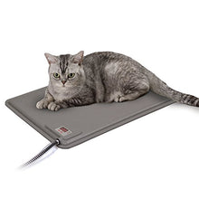 Load image into Gallery viewer, K&amp;H Pet Products Deluxe Lectro-Kennel Heated Pad Small Gray 12.5" x 18.5" 40W
