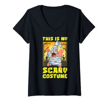 Load image into Gallery viewer, Mademark x SpongeBob SquarePants - Womens SpongeBob Halloween This is My Scary Costume Patrick Mummy V-Neck T-Shirt

