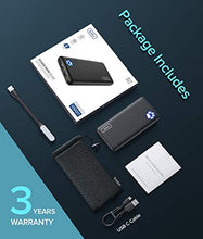 Load image into Gallery viewer, INIU Portable Charger, Slimmest and Lightest 10000mAh Dual 3A High-Speed Power Bank USB C Input&amp;Flashlight Battery Pack Compatible with iPhone XS X 8 Plus Samsung S20 Google LG iPad etc.[2020 Upgrade]
