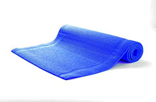 Load image into Gallery viewer, Mind Reader YOGAPVC-BLU All Purpose Extra Thick Yoga Fitness &amp; Exercise Mats with Carrying Strap, High Density Anti-Tear, Blue
