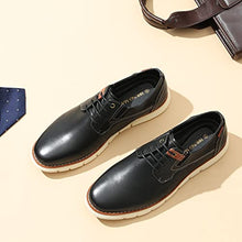 Load image into Gallery viewer, Bruno Marc Men's Oxford Dress Sneakers Business Casual Leather Dress Shoes Purpose-2 Black Size 10.5 M US
