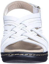 Load image into Gallery viewer, Clarks womens Lexi Carmen Sandal, White Leather, 9.5 US
