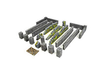 Load image into Gallery viewer, War World Gaming World at War Stone Wall and Pillar Sections Large Set – 28mm WW2 Normandy Wargame Terrain Model Diorama
