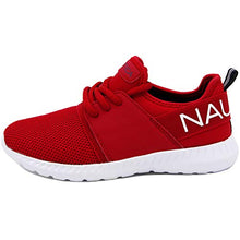 Load image into Gallery viewer, Nautica Kids Boys Lace Up Sneaker Comfortable Running Shoes -Kappil Youth-Bright Red-3
