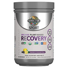 Load image into Gallery viewer, Garden of Life Sport Vegan Post Workout Muscle Recovery Powder for Men &amp; Women - BlackBerry Lemonade 30 Servings, Organic Plant Based Recovery, 100mg Magnesium, Antioxidants, Post Workout Supplements
