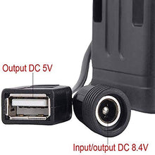 Load image into Gallery viewer, 8.4V 18650 Battery Pack Box, high-end Waterproof Battery Box with USB/DC Cable Dual Interface, can Charge Bicycle Lights
