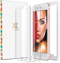 Load image into Gallery viewer, XClear 3-Pack Tempered Glass Screen Protector Compatible for iPhone SE 2020, iPhone 8, iPhone 7 Screen protector [Case Friendly], Glass Film with Easy Installing Alignment Tray, 4.7-inch
