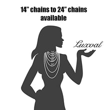 Load image into Gallery viewer, luxval 18K Gold Chain for Men, 2.5MM Solid Rope Chain for Women, Gold Plated Chain Necklaces Diamond Cut Jewelry, 18"+2"
