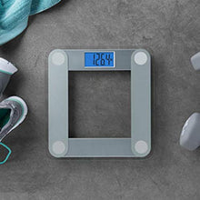 Load image into Gallery viewer, EatSmart Products Free Body Tape Measure Included Digital Bathroom Scale with Extra Large Lighted Display, One Size, Clear
