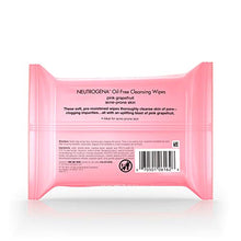 Load image into Gallery viewer, Neutrogena Oil-Free Cleansing Wipes Pink Grapefruit, 25 Count
