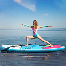 Load image into Gallery viewer, EGGORY Inflatable Stand Up Paddle Board,10'6"x 32"x 6" | SUP Surfboard with Premium SUP Accessories &amp; Backpack, Adj Paddle, Pump, Leash, Valve Adjuster | Youth &amp; Adult Surfing Boat
