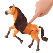 Load image into Gallery viewer, Mattel Spirit Untamed Forever Free Spirit Horse (8-in) with Realistic Walking Feature, Neighing Sounds, Long Mane &amp; Tail Hair, Brush, Hay Bale, &amp; Apple Snack Accessories
