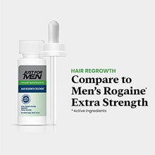 Load image into Gallery viewer, 5% Minoxidil Extra Strength Hair Regrowth Treatment by Just For Men, Topical Solution for Hair Loss, Thinning &amp; Balding, Unscented, Includes Dropper, 3 Month Supply
