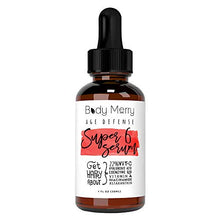 Load image into Gallery viewer, Body Merry Anti-Aging Vitamin C Serum with Hyaluronic Acid for face, w Vit C 22%, Retinol 2.5%, CoQ10, Astaxanthin &amp; Niacinamide to Fight Wrinkles, Fine Lines, Acne &amp; Dark Spots
