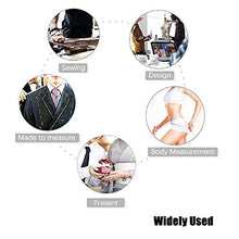 Load image into Gallery viewer, Soft Tape Measure Retractable Measuring for Body Fabric Sewing Tailor Cloth Knitting Craft Weight Loss Measurements Retractable Black Dual Sided Tape Measure Body Measuring 1 Pack
