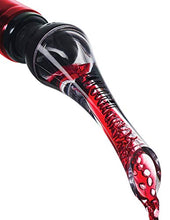 Load image into Gallery viewer, Vintorio Wine Aerator Pourer - Premium Aerating Pourer and Decanter Spout (Black)
