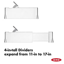 Load image into Gallery viewer, OXO Good Grips Expandable Dresser Drawer Divider - 2 Pack
