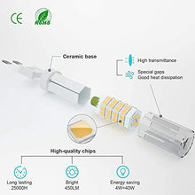 Load image into Gallery viewer, G9 LED Bulb Dimmable 4W, 40 Watt T4 G9 Halogen Equivalent, 120V No-Flicker, Chandelier Lighting 450LM (6 Pack) (Warm White 3000K)
