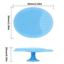 Load image into Gallery viewer, Face Scrubber,Soft Silicone Facial Cleansing Brush Pad Exfoliator Scrub Scrubby for Massage Pore Blackhead Removing Exfoliating-Unique Cool Fun Christmas Gift Present for Girl Sister Best Friend Women
