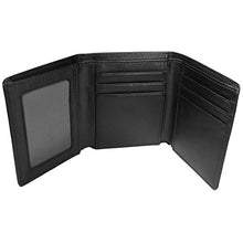 Load image into Gallery viewer, Siskiyou Sports NFL Pittsburgh Steelers Tri-fold Wallet Large Logo, Black
